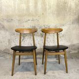 Paire de chaises scandinaves vintage