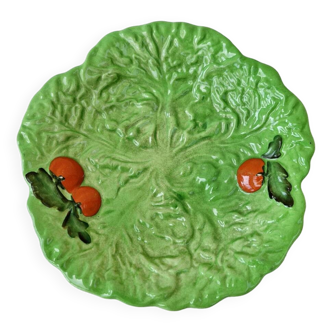 Vintage carlton ware cabbage and tomato slush plate made in england d 18.5 cm