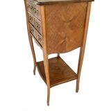 Louis XV style marquetry side table – circa 1900