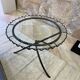 Wrought iron coffee table