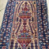 Ancient oriental carpet early 20th century 140 x 89cm