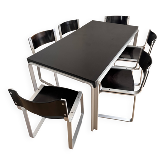 Pierre Mazairac - Pastoe - Dining table, Dinner chair (7) - tm6110 & SM0301