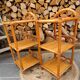Chevets table de nuit en rotin vintage