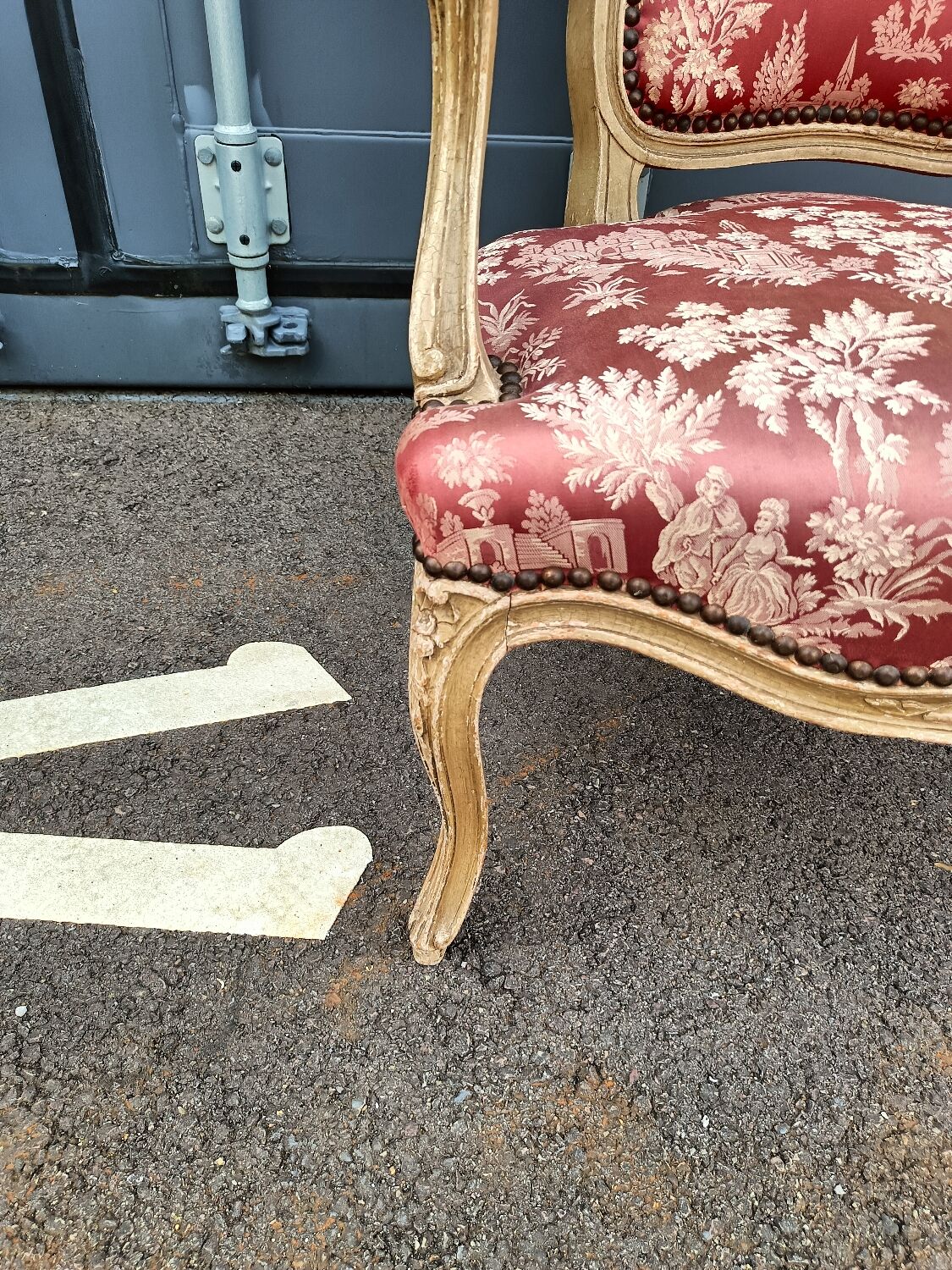Pair of antique armchairs Louis XV style