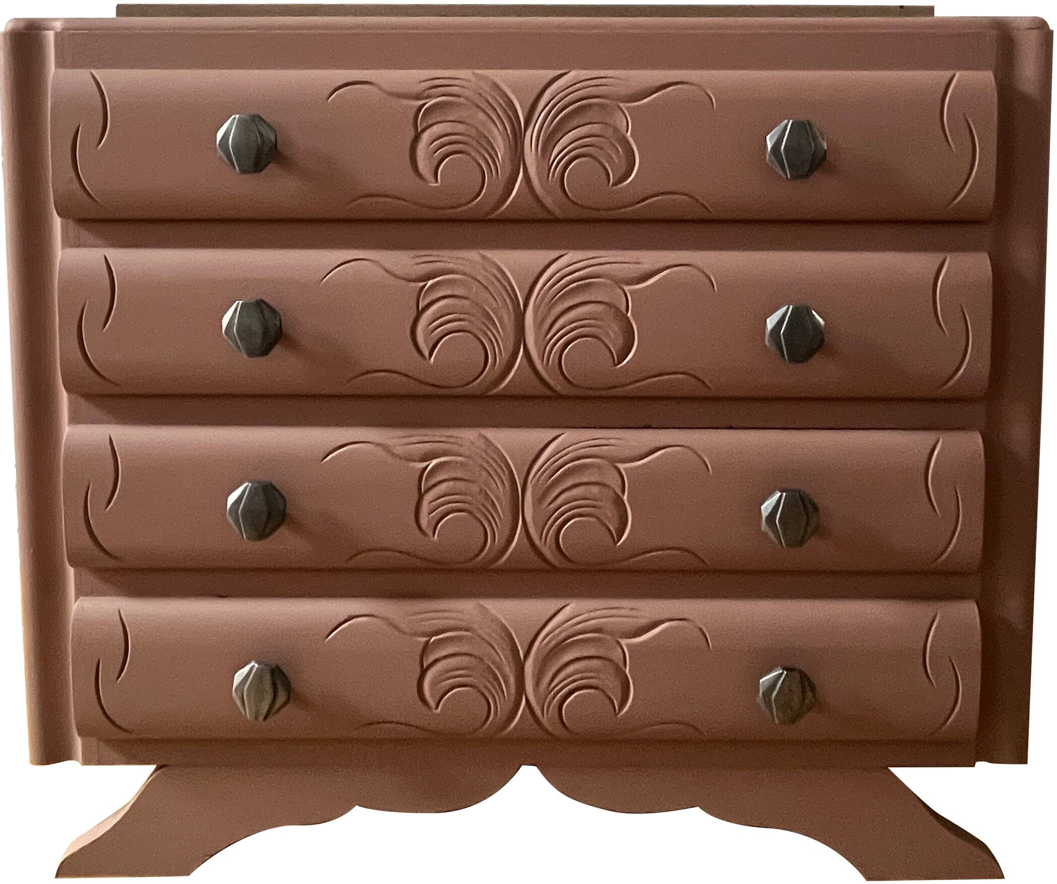 Commode vintage marbre année 60