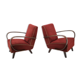 Paire de fauteuils conçus par Jindřich Halabala années 1950.