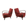 Paire de fauteuils conçus par Jindřich Halabala années 1950.