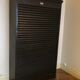 Industrial zipper cabinet in black metal