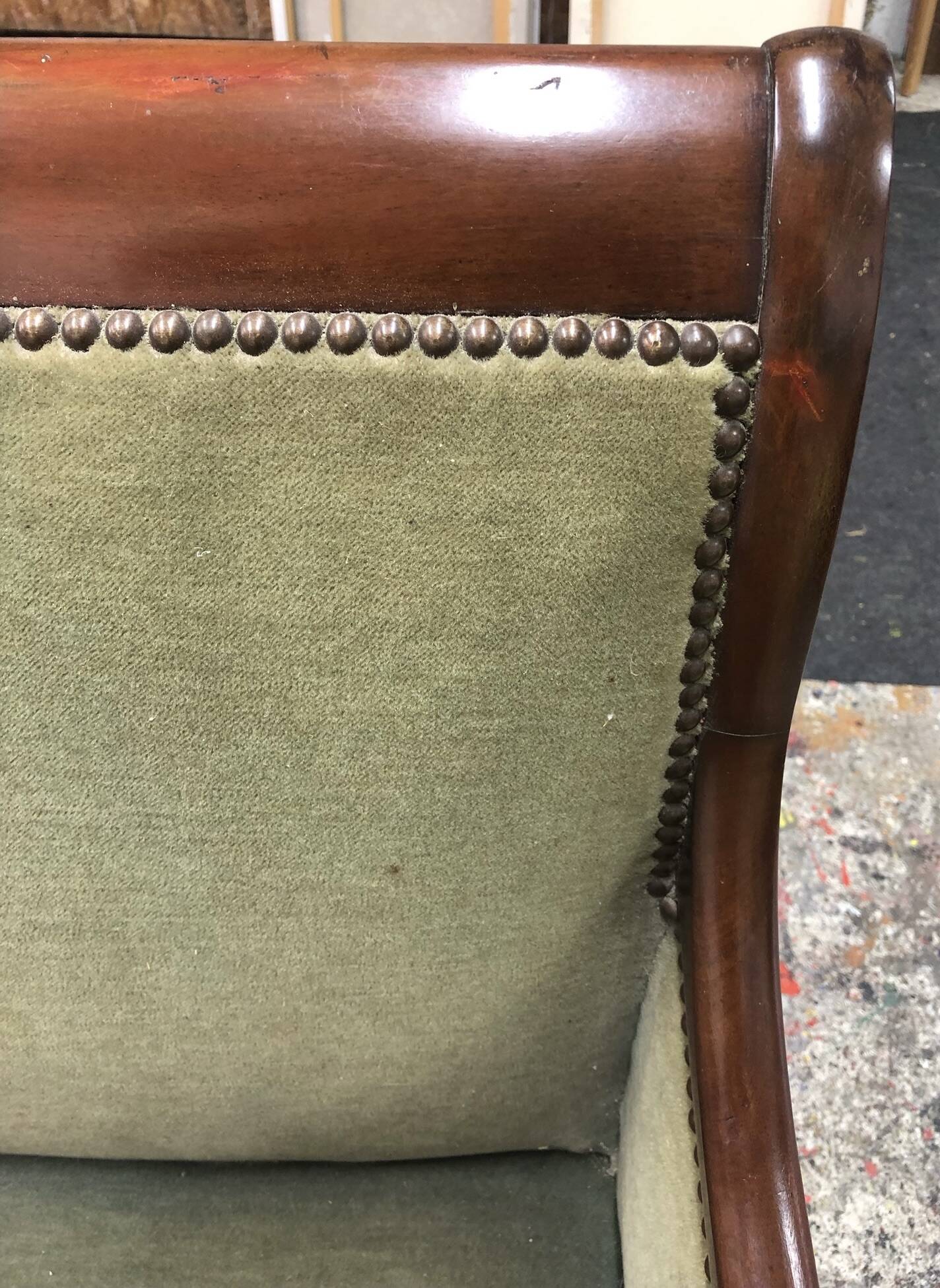 Mahogany bench from the Restoration period