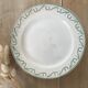Lot 6 mismatched iron earth dessert plates
