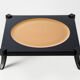 Handcrafted square tray in solid greek walnut