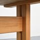 Dining table in solid elm, Les Arcs, France.