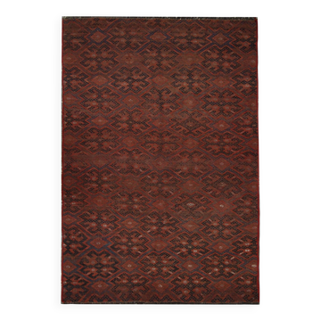 Antique Sumakh Kilim Rug, 1920s Tribal Wool Flatweave Carpet 178 x 118 cm