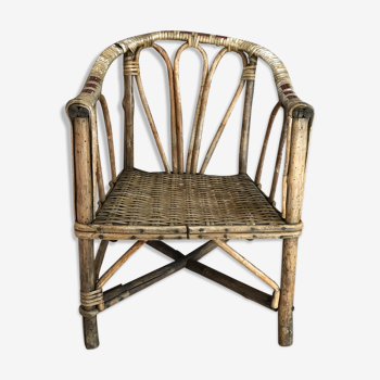 Rattan armchair