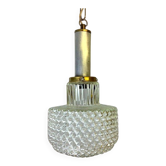 Small hobnail glass hanging lamp