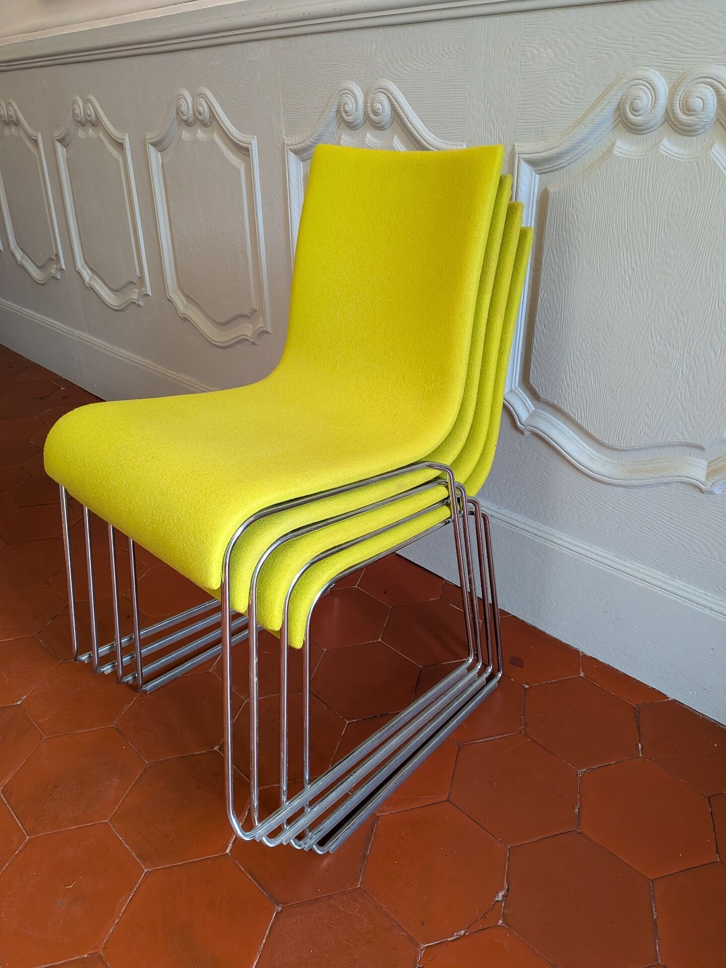 Set of 4 Crassevig chairs by Franzolini
