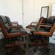 Kiruna executive chair by Luigi Vaghi (1975) – Black leather and tec