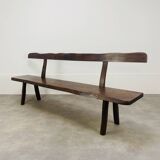 Brutalist elm bench by Aranjou