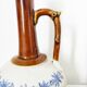 Saint Uze small vase / jug earthenware steel clay