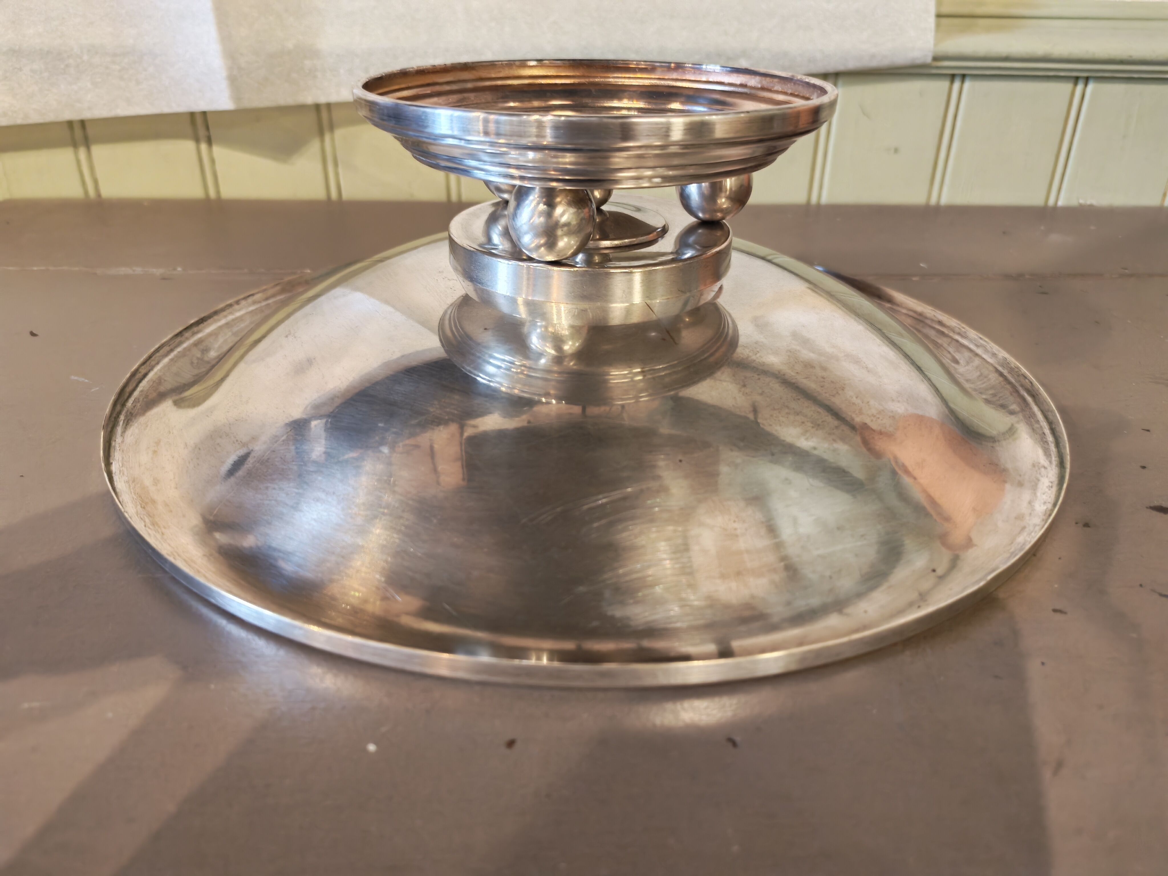 Art Deco silver-plated cup