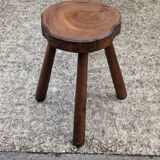 Vintage brutalist tripod stool