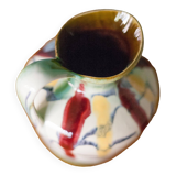 Pair of vintage ceramic vase U-Keramik 1505/20 West Germany, vase with handle, collection, pottery