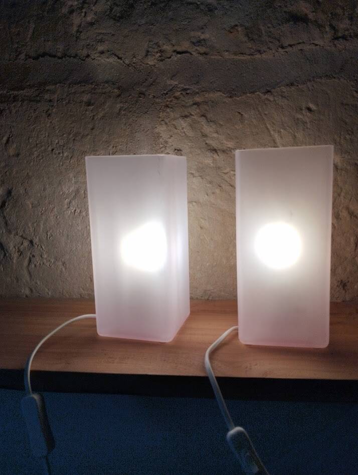 Duo de lampes IKEA GRONO – Rose clair – Design scandinave