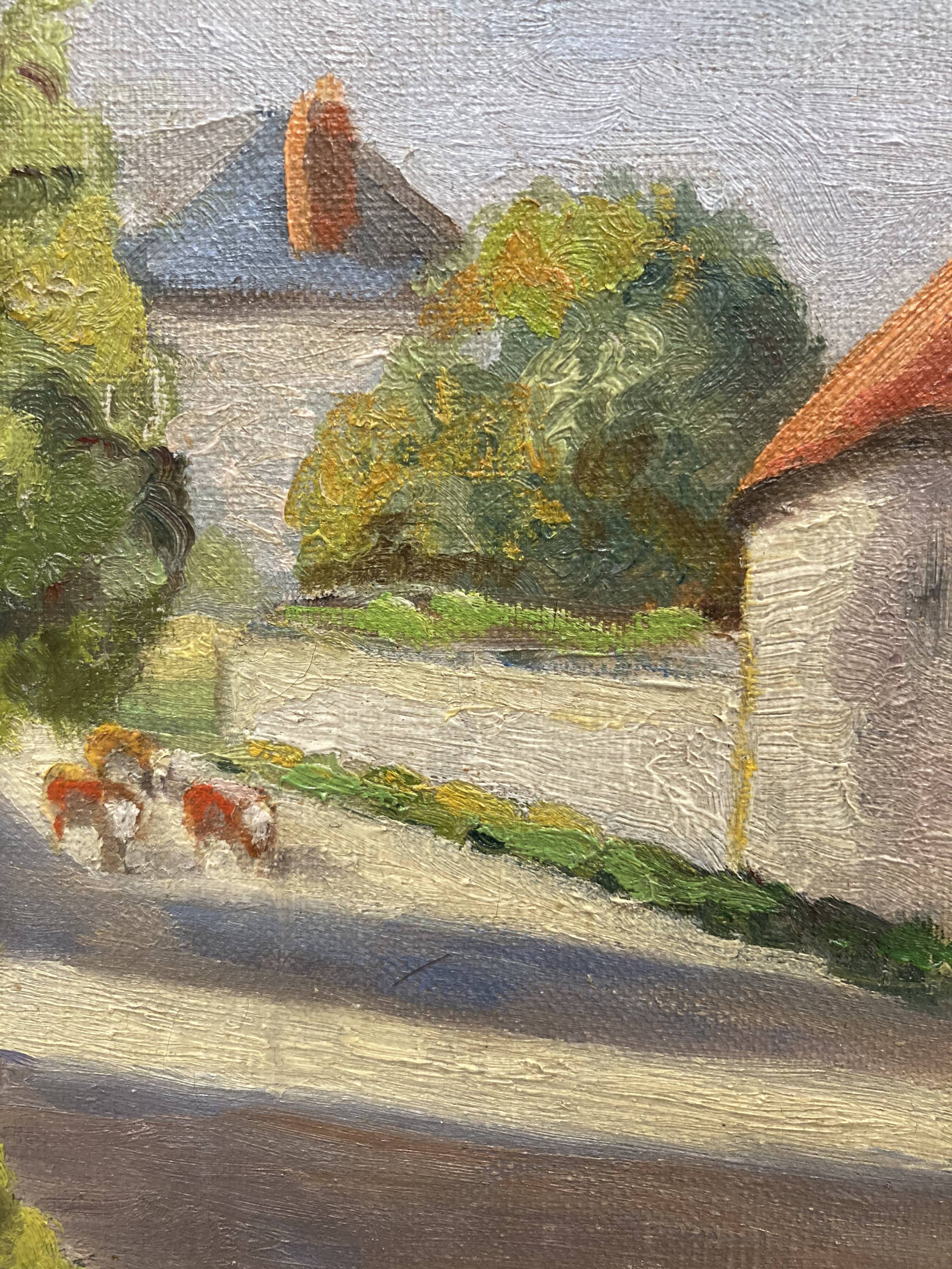 Huile sur toile vintage