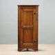 Corner cabinet in walnut, Italy, late 19th century