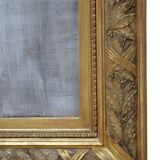 Miroir mural Giltwood du XIXe siècle