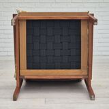 1970s, Danish lounge chair, original condition, furniture wool fabric, teak wood.