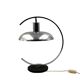 Lampe de table chromée moderne du milieu du siècle, à la manière de Mariano Fortuny Italie, années 1970