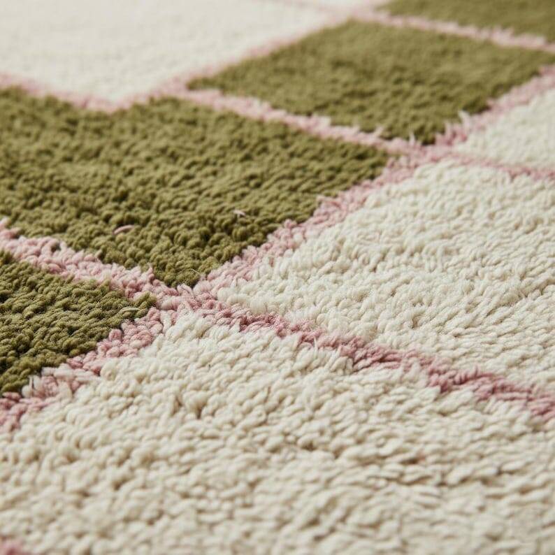 Traditional handmade pure wool rug size 150x250 cm