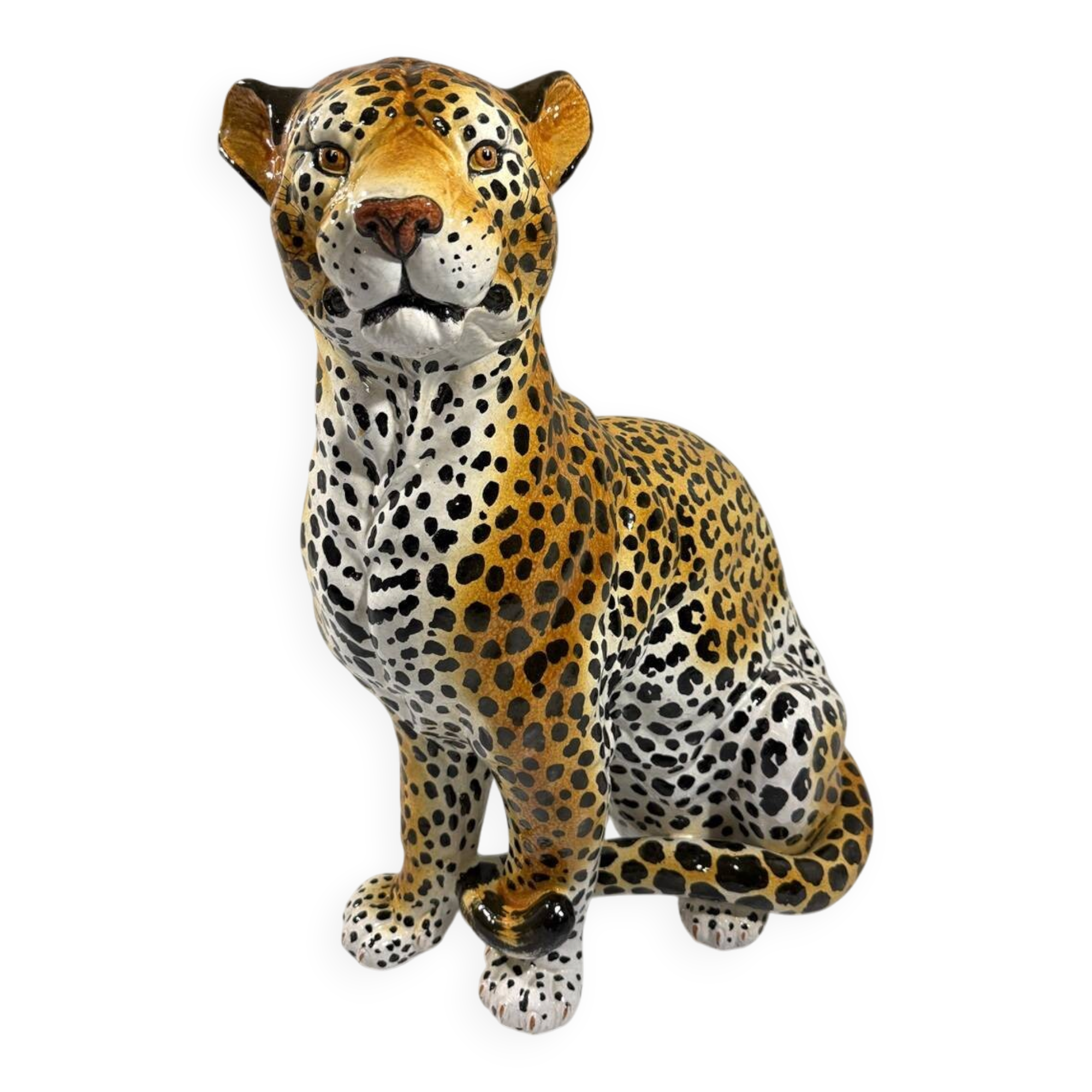 Large Italian ceramic leopard 1970’s