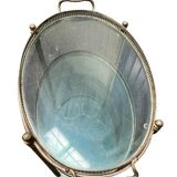 Metal and glass serving trolley