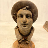 Pair of Heavy Antique Chenets (Fireplace Andirons) – Cast Metal, 10–15