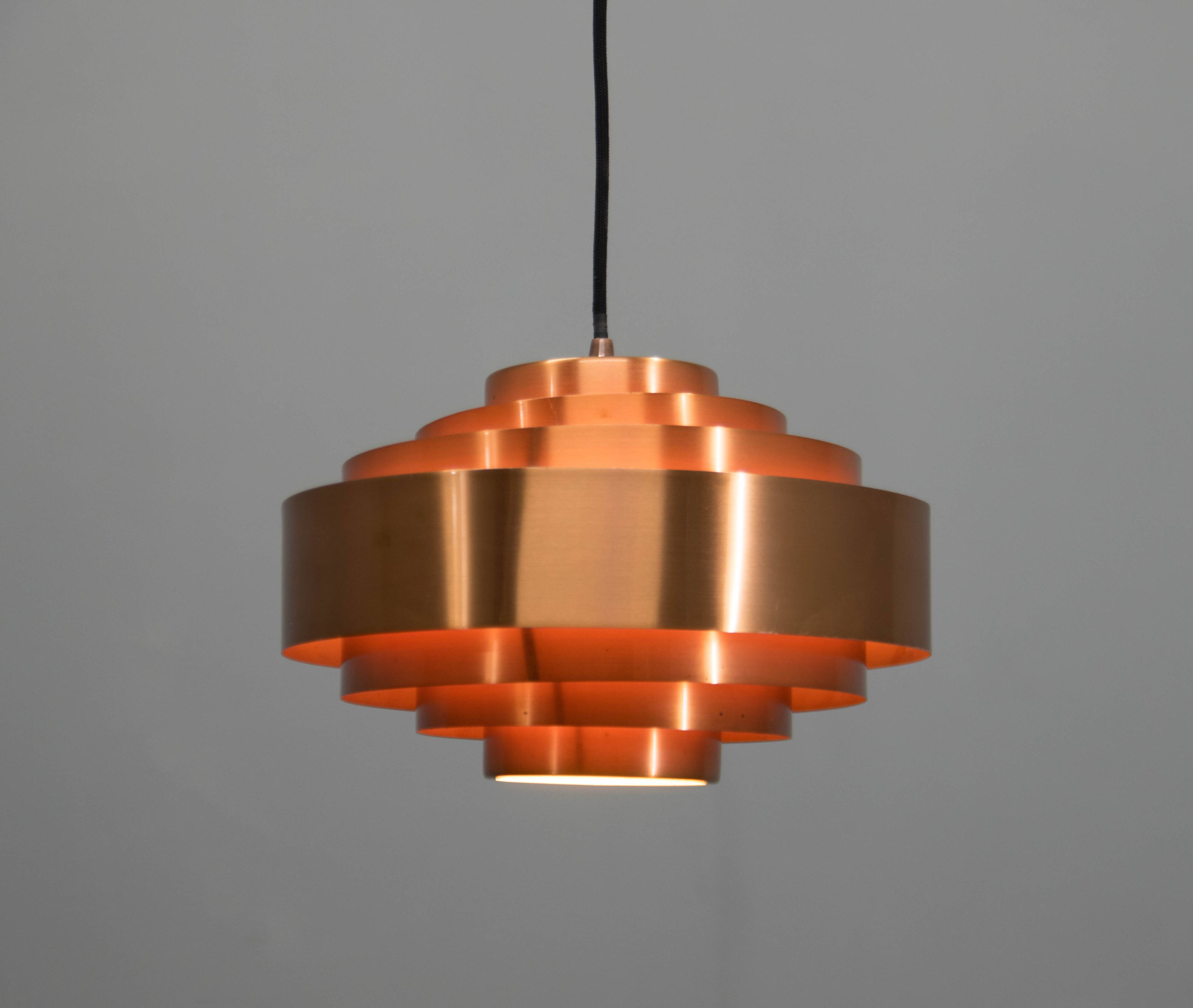 Copper Pendant by Jo Hammerborg for Fog & Morup, 1960s