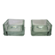 Pair of Lumax glass pockets or ashtrays from the 1960s