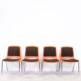 Set of 4 chairs Stål og stil, Norway, 1970