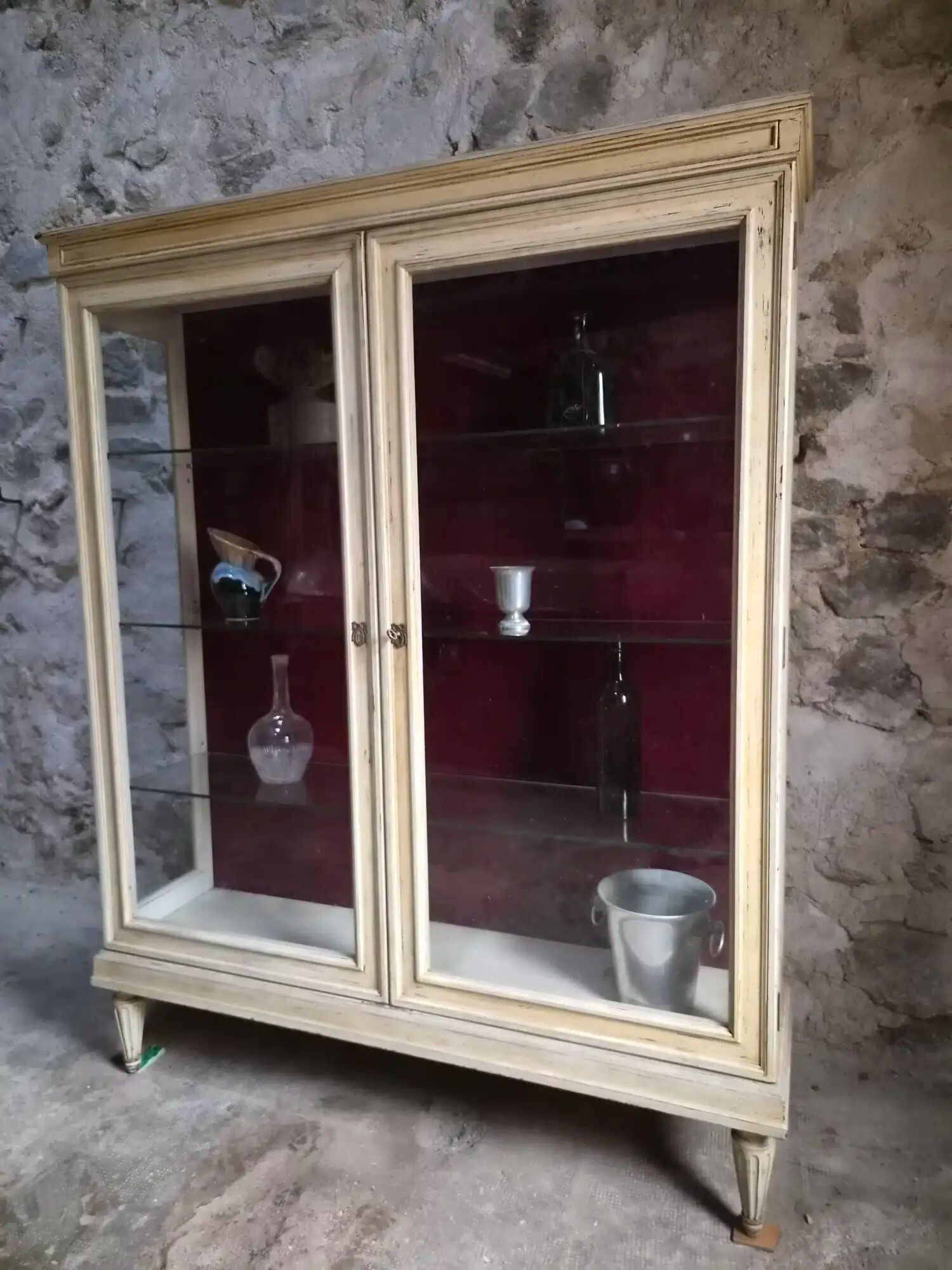 Vintage French display cabinet / Shop display cabinet