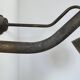 Pair of XL patinated brass wall lights, France, 1970.