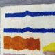 Handwoven pure wool rug with colourful patterns, size 1.5/2.5 m.