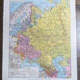 Old map of the USSR from 1928