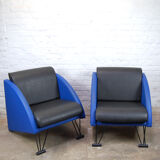 Pair of armchairs post-modern style