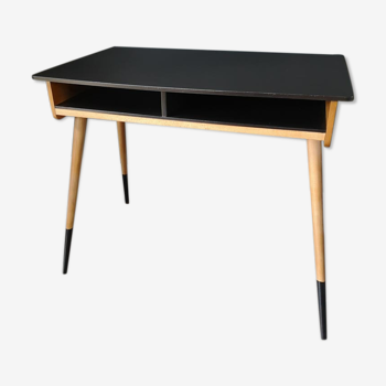 Bureau scandinave pieds compas années 60