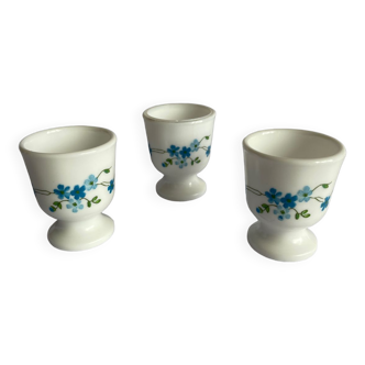 3 coquetiers arcopal motif myosotis