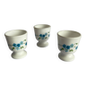 3 coquetiers arcopal motif myosotis