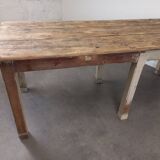 Old patinated farm table