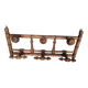 Bamboo style wooden wall coat hook ep 1940
