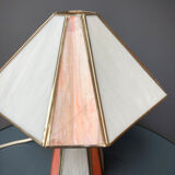 Lampe de table en pâte de verre opalescente et cloisonnée